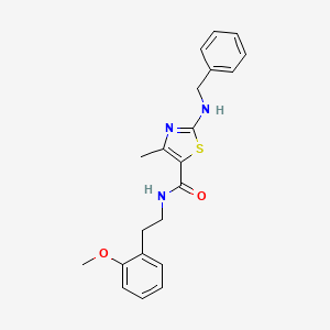 2-(benzylamino)-N-[2-(2-methoxyphenyl)ethyl]-4-methyl-1,3-thiazole-5-carboxamide