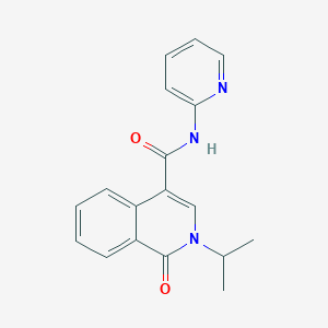 1-oxo-2-(propan-2-yl)-N-(pyridin-2-yl)-1,2-dihydroisoquinoline-4-carboxamide