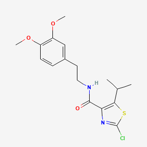 2-chloro-N-[2-(3,4-dimethoxyphenyl)ethyl]-5-(propan-2-yl)-1,3-thiazole-4-carboxamide