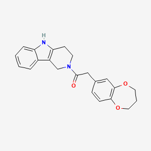 2-(3,4-dihydro-2H-1,5-benzodioxepin-7-yl)-1-(1,3,4,5-tetrahydro-2H-pyrido[4,3-b]indol-2-yl)ethanone