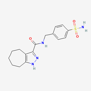 N-(4-sulfamoylbenzyl)-2,4,5,6,7,8-hexahydrocyclohepta[c]pyrazole-3-carboxamide