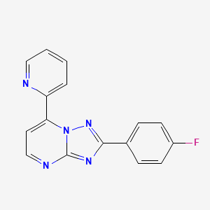 2-(4-Fluorophenyl)-7-(pyridin-2-yl)[1,2,4]triazolo[1,5-a]pyrimidine