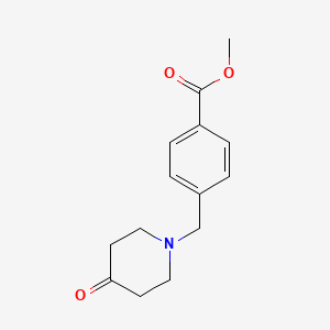 molecular formula C14H17NO3 B1493674 Methyl 4-((4-oxopiperidin-1-yl)methyl)benzoate CAS No. 943767-91-7
