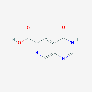 molecular formula C8H5N3O3 B1493676 4-oxo-3H,4H-pyrido[3,4-d]pyrimidine-6-carboxylic acid CAS No. 845639-88-5