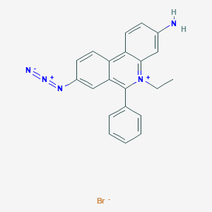 molecular formula C21H18BrN5 B149368 溴化单叠氮乙锭 CAS No. 58880-05-0