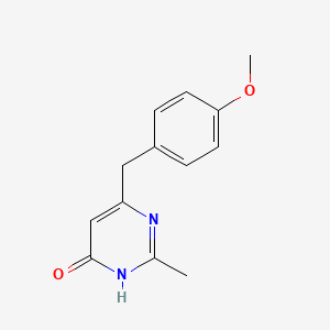 molecular formula C13H14N2O2 B1493681 6-(4-Methoxybenzyl)-2-methylpyrimidin-4-ol CAS No. 32711-93-6