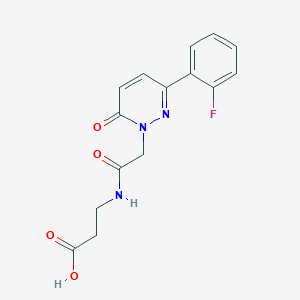 N-{[3-(2-fluorophenyl)-6-oxopyridazin-1(6H)-yl]acetyl}-beta-alanine