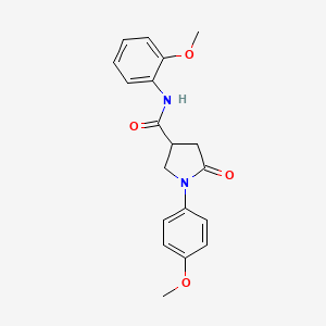 N-(2-methoxyphenyl)-1-(4-methoxyphenyl)-5-oxopyrrolidine-3-carboxamide