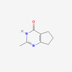 molecular formula C8H10N2O B1493686 2-甲基-6,7-二氢-3H-环戊[d]嘧啶-4(5H)-酮 CAS No. 65818-01-1