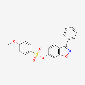 3-Phenyl-1,2-benzoxazol-6-yl 4-methoxybenzenesulfonate