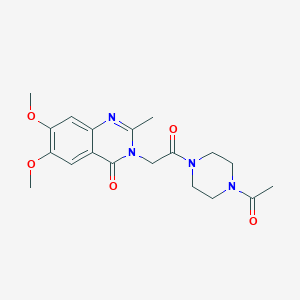 3-[2-(4-acetylpiperazino)-2-oxoethyl]-6,7-dimethoxy-2-methyl-4(3H)-quinazolinone