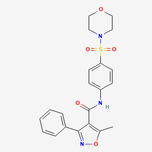 5-Methyl-N-[4-(morpholine-4-sulfonyl)phenyl]-3-phenyl-1,2-oxazole-4-carboxamide