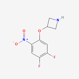 molecular formula C9H8F2N2O3 B1493693 3-(4,5-Difluoro-2-nitrophenoxy)azetidine CAS No. 1870458-81-3