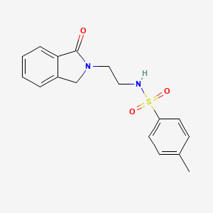 4-methyl-N-[2-(1-oxo-1,3-dihydro-2H-isoindol-2-yl)ethyl]benzenesulfonamide