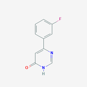 molecular formula C10H7FN2O B1493696 6-Oxo-4-(3-fluorophenyl)-1,6-dihydropyrimidine CAS No. 85979-56-2