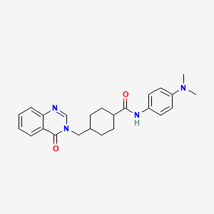 molecular formula C24H28N4O2 B14936962 trans-N-[4-(dimethylamino)phenyl]-4-[(4-oxoquinazolin-3(4H)-yl)methyl]cyclohexanecarboxamide 