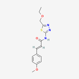 molecular formula C15H17N3O3S B14936964 (2E)-N-[5-(ethoxymethyl)-1,3,4-thiadiazol-2-yl]-3-(4-methoxyphenyl)prop-2-enamide 