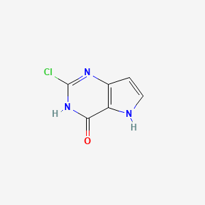 molecular formula C6H4ClN3O B1493697 2-氯-3H-吡咯并[3,2-d]嘧啶-4(5H)-酮 CAS No. 90993-29-6