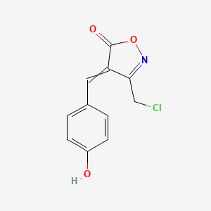 molecular formula C11H8ClNO3 B1493698 3-(氯甲基)-4-(4-羟基苄亚甲基)异噁唑-5(4H)-酮 CAS No. 1142199-72-1