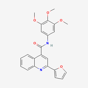 2-(furan-2-yl)-N-(3,4,5-trimethoxyphenyl)quinoline-4-carboxamide