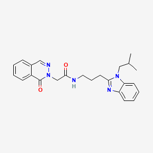 N-{3-[1-(2-methylpropyl)-1H-benzimidazol-2-yl]propyl}-2-(1-oxophthalazin-2(1H)-yl)acetamide