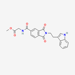 molecular formula C22H19N3O5 B14937003 methyl N-({2-[2-(1H-indol-3-yl)ethyl]-1,3-dioxo-2,3-dihydro-1H-isoindol-5-yl}carbonyl)glycinate 