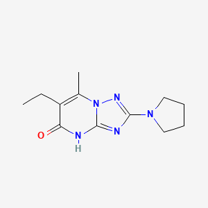 6-ethyl-7-methyl-2-pyrrolidin-1-yl[1,2,4]triazolo[1,5-a]pyrimidin-5(4H)-one