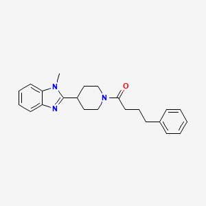 1-[4-(1-methyl-1H-benzimidazol-2-yl)piperidin-1-yl]-4-phenylbutan-1-one