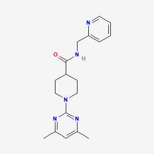 molecular formula C18H23N5O B14937132 1-(4,6-dimethylpyrimidin-2-yl)-N-(pyridin-2-ylmethyl)piperidine-4-carboxamide 