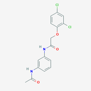 molecular formula C16H14Cl2N2O3 B14937137 N-[3-(acetylamino)phenyl]-2-(2,4-dichlorophenoxy)acetamide 