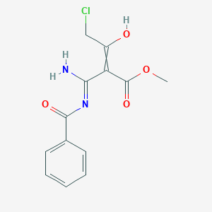 molecular formula C13H13ClN2O4 B1493715 methyl (2Z)-3-amino-3-(benzoylamino)-2-(chloroacetyl)acrylate CAS No. 1228572-18-6