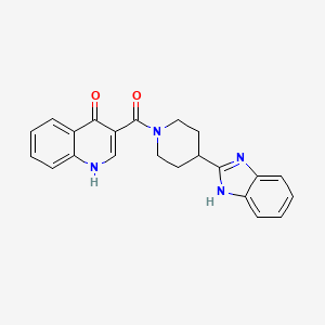 [4-(1H-benzimidazol-2-yl)piperidin-1-yl](4-hydroxyquinolin-3-yl)methanone