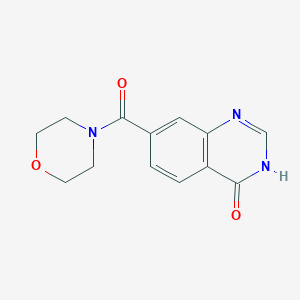 molecular formula C13H13N3O3 B1493719 7-(Morpholine-4-carbonyl)quinazolin-4(3H)-one CAS No. 1092460-45-1