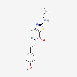 N-[2-(4-methoxyphenyl)ethyl]-4-methyl-2-[(2-methylpropyl)amino]-1,3-thiazole-5-carboxamide