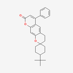 4-tert-butyl-6'-phenyl-3',4'-dihydro-8'H-spiro[cyclohexane-1,2'-pyrano[3,2-g]chromen]-8'-one