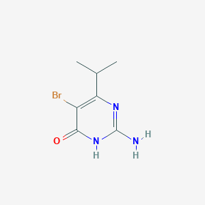 molecular formula C7H10BrN3O B1493721 2-amino-5-bromo-6-isopropylpyrimidin-4(3H)-one CAS No. 95525-00-1