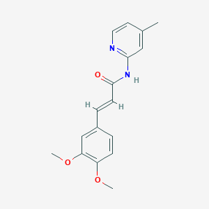 molecular formula C17H18N2O3 B14937210 (2E)-3-(3,4-dimethoxyphenyl)-N-(4-methylpyridin-2-yl)prop-2-enamide 