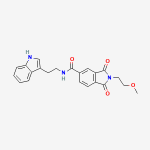 N-[2-(1H-indol-3-yl)ethyl]-2-(2-methoxyethyl)-1,3-dioxo-2,3-dihydro-1H-isoindole-5-carboxamide