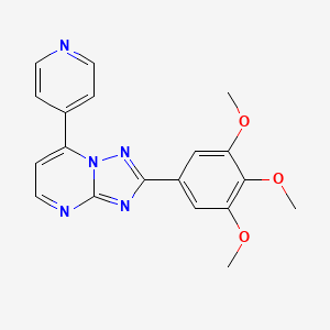 molecular formula C19H17N5O3 B14937237 7-(Pyridin-4-yl)-2-(3,4,5-trimethoxyphenyl)[1,2,4]triazolo[1,5-a]pyrimidine 