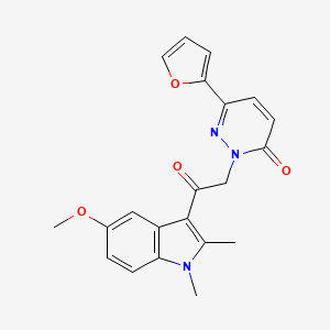 6-(furan-2-yl)-2-[2-(5-methoxy-1,2-dimethyl-1H-indol-3-yl)-2-oxoethyl]pyridazin-3(2H)-one