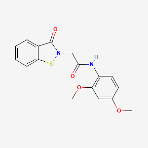 N-(2,4-dimethoxyphenyl)-2-(3-oxo-1,2-benzothiazol-2(3H)-yl)acetamide