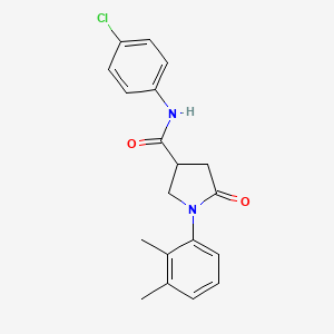 N-(4-chlorophenyl)-1-(2,3-dimethylphenyl)-5-oxopyrrolidine-3-carboxamide