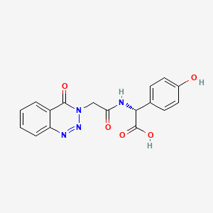 (2R)-(4-hydroxyphenyl){[(4-oxo-1,2,3-benzotriazin-3(4H)-yl)acetyl]amino}ethanoic acid