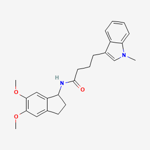 N-(5,6-dimethoxy-2,3-dihydro-1H-inden-1-yl)-4-(1-methyl-1H-indol-3-yl)butanamide