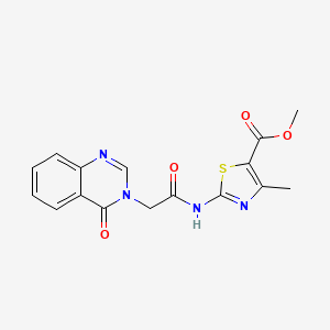 methyl 4-methyl-2-{[(4-oxoquinazolin-3(4H)-yl)acetyl]amino}-1,3-thiazole-5-carboxylate