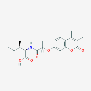 N-{2-[(3,4,8-trimethyl-2-oxo-2H-chromen-7-yl)oxy]propanoyl}-L-isoleucine