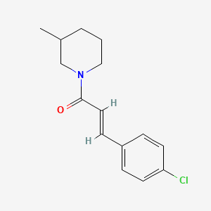 molecular formula C15H18ClNO B14937369 (2E)-3-(4-chlorophenyl)-1-(3-methylpiperidin-1-yl)prop-2-en-1-one 