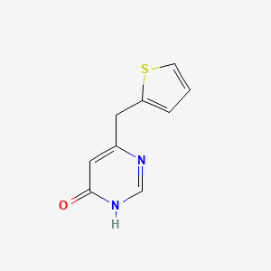 molecular formula C9H8N2OS B1493737 6-(Thiophen-2-ylmethyl)pyrimidin-4-ol CAS No. 2091688-20-7