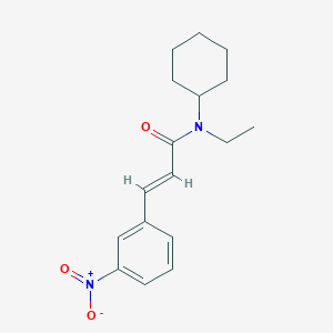 (2E)-N-cyclohexyl-N-ethyl-3-(3-nitrophenyl)prop-2-enamide