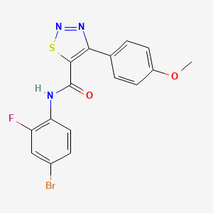 N-(4-bromo-2-fluorophenyl)-4-(4-methoxyphenyl)-1,2,3-thiadiazole-5-carboxamide